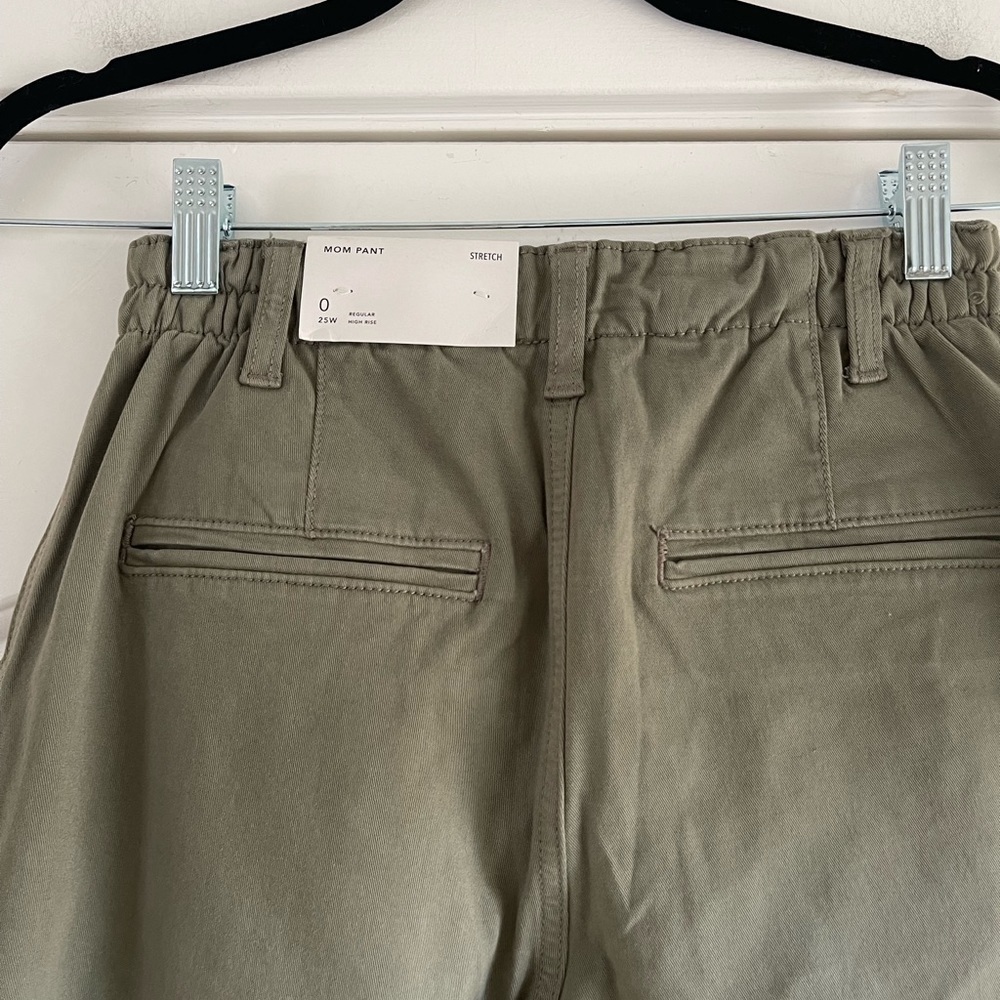 American Eagle Mom Pant Olive Green - 0 - Picture 6 of 7